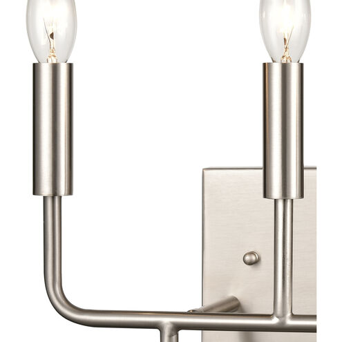 Park Slope 3 Light 13 inch Brushed Nickel Vanity Light Wall Light, Small
