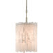 Moonstone 1 Light 8 inch Chinois Silver Leaf Pendant Ceiling Light, Aviva Stanoff Collection
