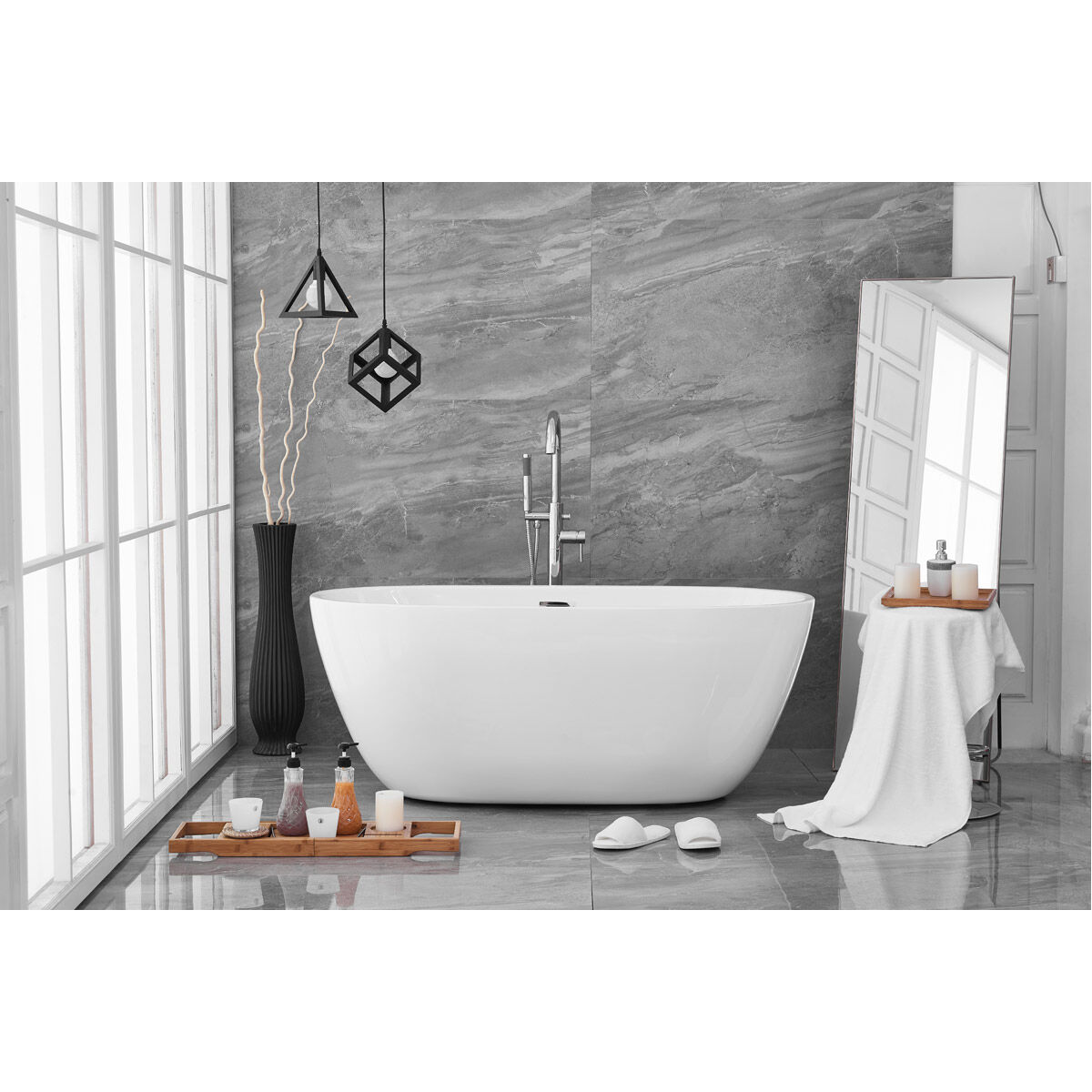 Allegra Glossy White Bathtub