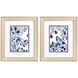 Florals Collection Blue Framed Art