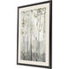 Blue Birch Serenade Gray and Green and Neutral and White Framed Art