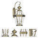Georgetown 2 Light 20.75 inch Antique Brass Outdoor Wall Lantern
