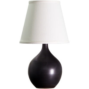 Scatchard 14 inch 75 watt Black Matte Table Lamp Portable Light