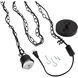 Swag Flat Black Pendant Hardware Ceiling Light
