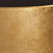 Veira 26 X 14 inch Metallic Gold Leaf Accent Table