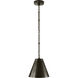 Thomas O'Brien Goodman 1 Light 10 inch Bronze Hanging Shade Ceiling Light, Petite