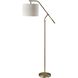 Milo 60 inch 100.00 watt Antique Brass Floor Lamp Portable Light, Simplee Adesso