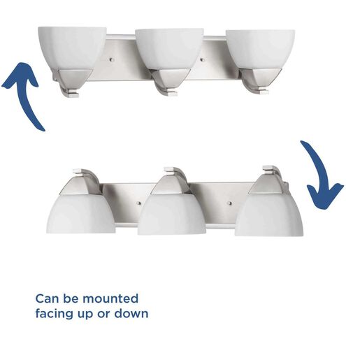 Appeal 3 Light 24 inch Brushed Nickel Bath Vanity Wall Light