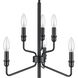 Saginaw 6 Light 18 inch Matte Black Chandelier Ceiling Light