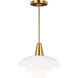 ED Ellen DeGeneres Rossie 1 Light 13 inch Burnished Brass Pendant Ceiling Light