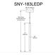 Sanya LED 1 inch Matte Black Island Pendant Ceiling Light