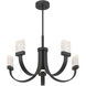 Kahn LED 30 inch Matte Black Chandelier Ceiling Light