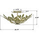 Broche 4 Light 20.75 inch Champagne Green Tea Semi Flush Ceiling Light