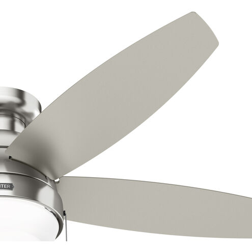 Lilliana 52 inch Brushed Nickel with Matte Nickel Blades Ceiling Fan
