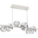 Mesa LED 38.5 inch Salt White Chandelier Ceiling Light, Twisted Branch