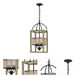 Palencia 4 Light 12 inch Distressed Oak Chandelier Ceiling Light