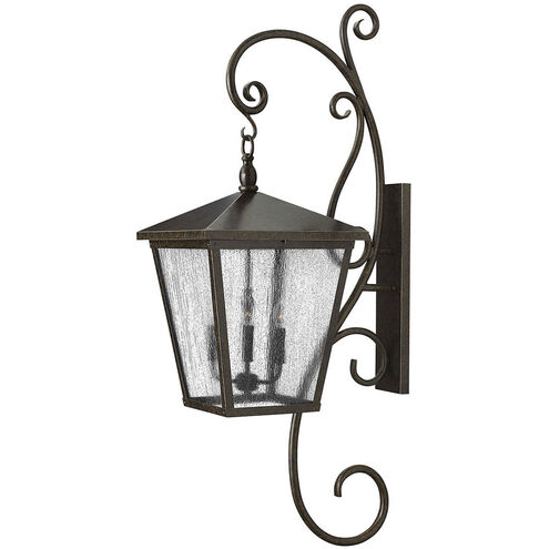 Heritage Trellis Outdoor Wall Mount Lantern in Regency Bronze, Non-LED, Extra Large