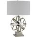 Vittoria 27 inch 150 watt Brushed Steel Table Lamp Portable Light