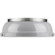 Duncan 2 Light 14 inch Pewter Flush Mount Ceiling Light in Grey, Damp