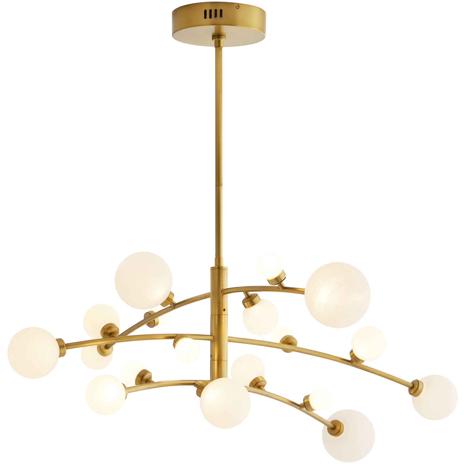 Maser 18 Light 45 inch Antique Brass Chandelier Ceiling Light