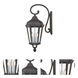 Morgan 3 Light 29 inch Textured Black Outdoor Wall Lantern