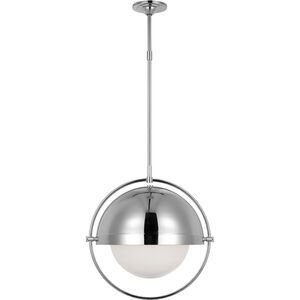 TOB by Thomas O'Brien Bacall 1 Light 19.5 inch Polished Nickel Pendant Ceiling Light