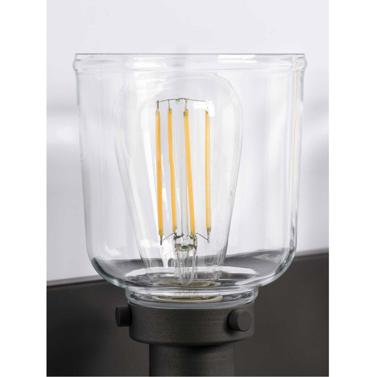 Rushton 3 Light 24 inch Graphite Bath Vanity Wall Light