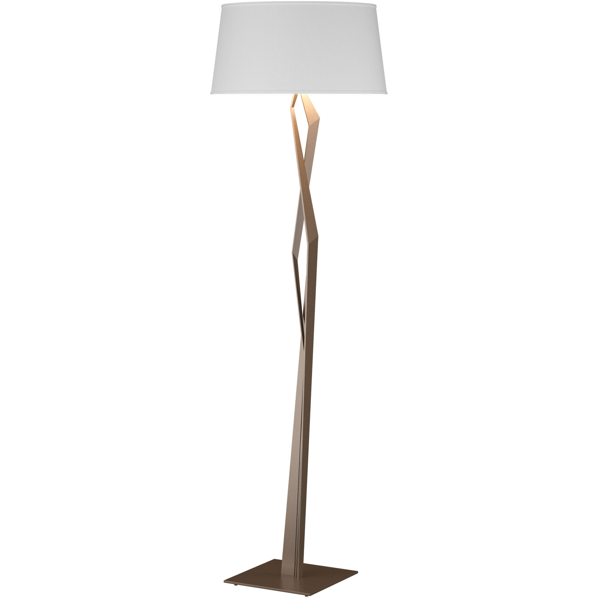 Facet 65.9 inch 100 watt Bronze Floor Lamp Portable Light in Natural Anna