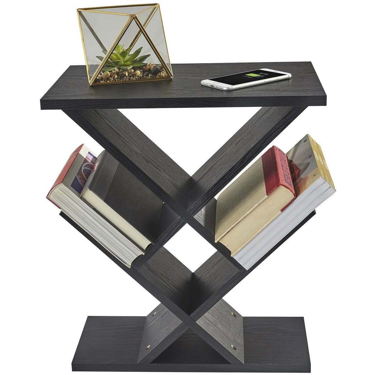 Zig Zag 12 inch Black Accent Table