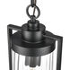 Braselton 1 Light 8 inch Powder Coated Black Outdoor Hanging Lantern