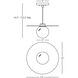 Dal LED 13 inch Deep Patina Bronze Pendant Ceiling Light