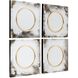 Spectra 23.5 X 2.75 inch Antiqued Silver Mirrors, Set of 4