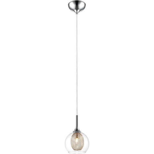 Auge 1 Light 6 inch Chrome Pendant Ceiling Light