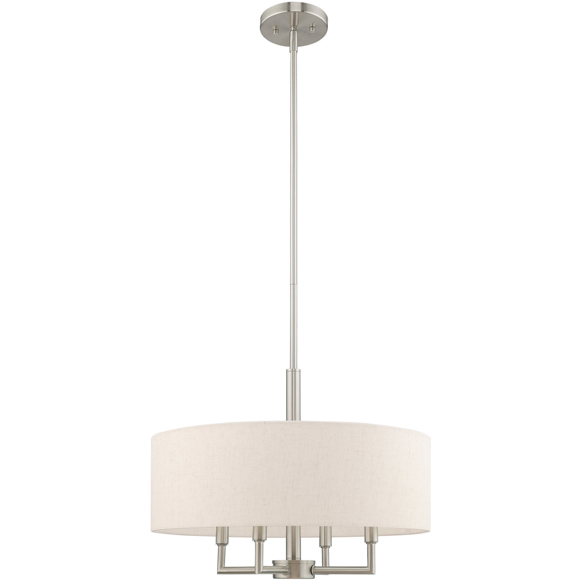 Livex 42604-91 Meridian 4 Light 18 inch Brushed Nickel