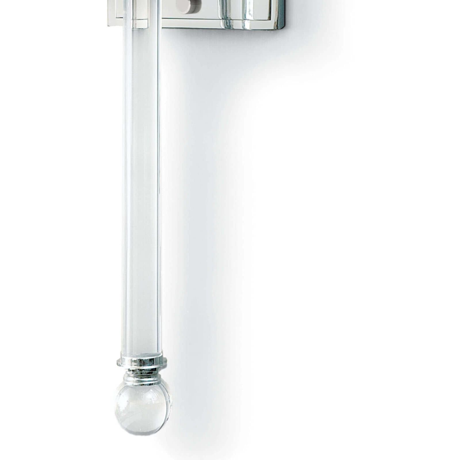 Crystal Tail 1 Light 6 inch Polished Nickel Wall Sconce Wall Light