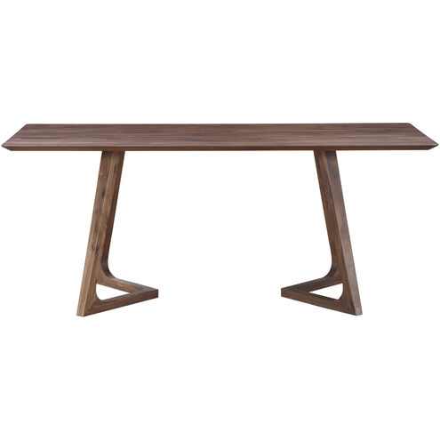 Godenza 71 X 35.5 inch Brown Dining Table, Rectangular