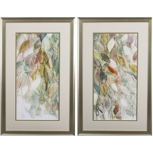 Florals Collection Blue Framed Art