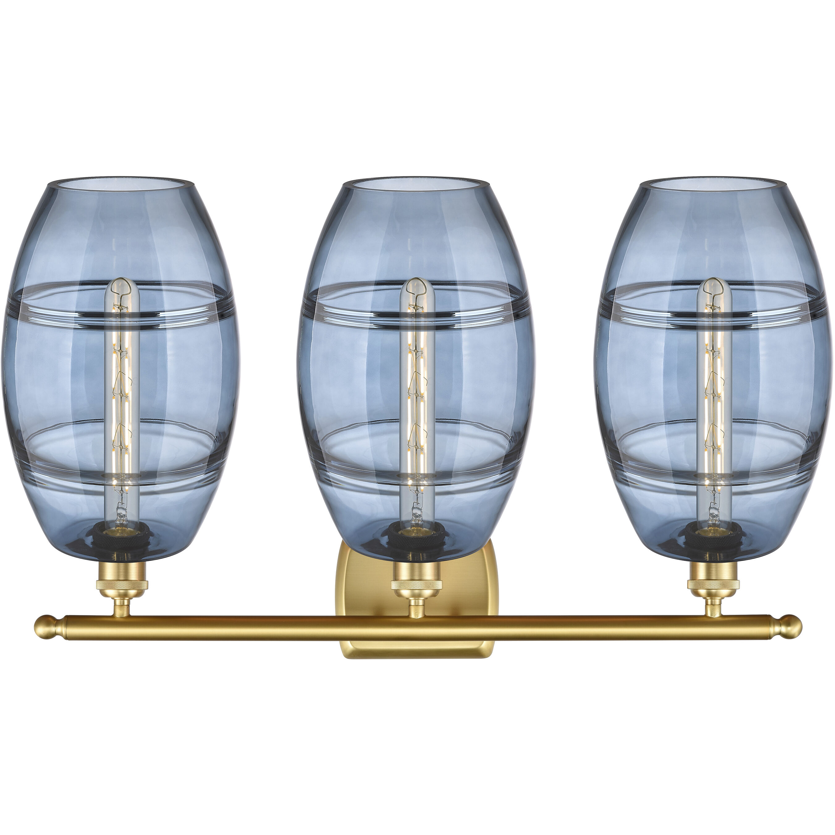 Ballston Vaz 3 Light 28 inch Satin Gold Bath Vanity Light Wall Light