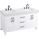 Nathan 60 X 34 inch White Bathroom Vanity Cabinet