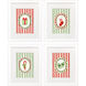 Bright Whimsy Multi and Green and Red and White Framed Art, Propac