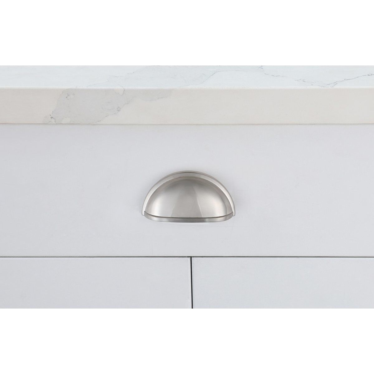 Atticus Brushed Nickel Hardware Drawer Pull, Set of 10