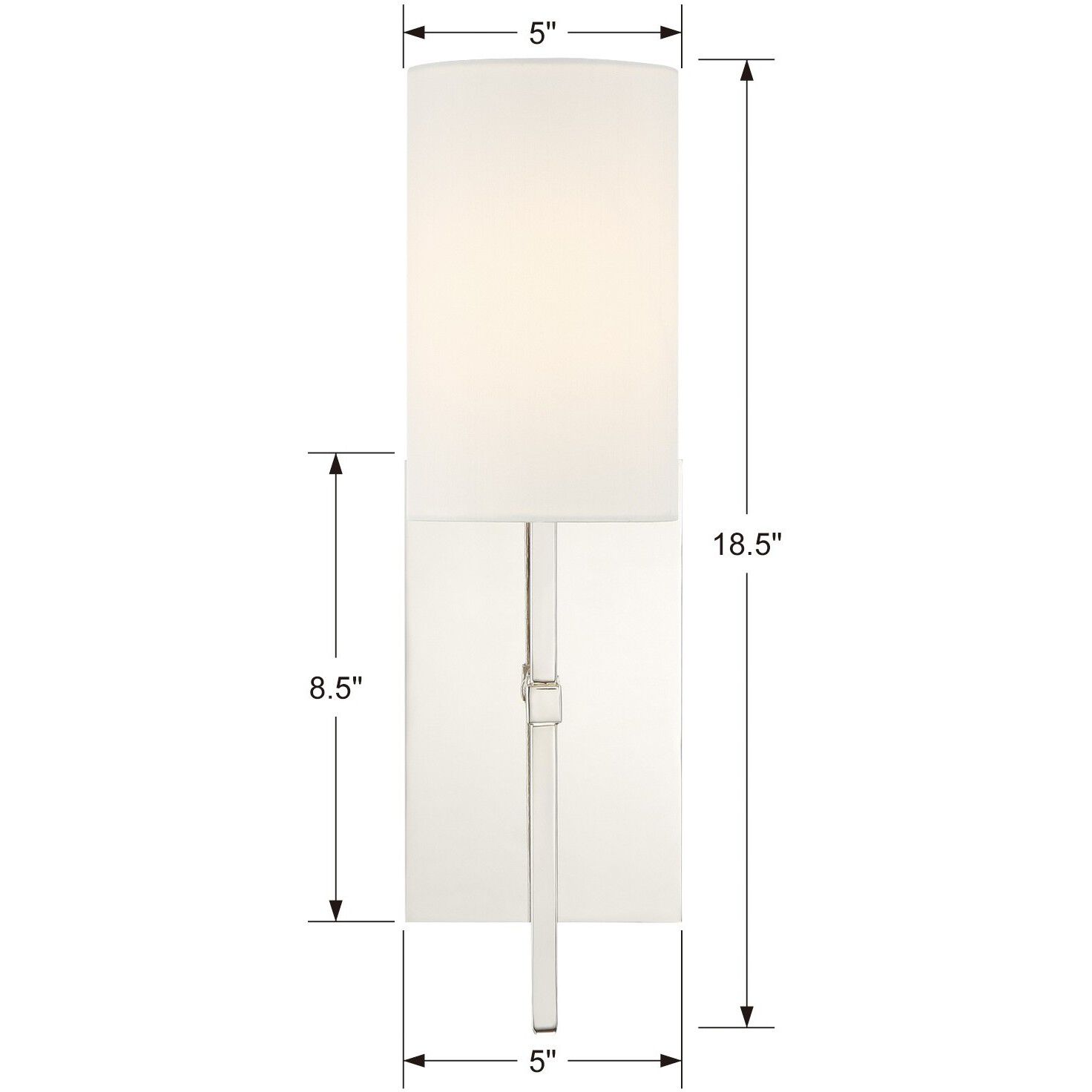 Veronica Bath Sconce Wall Light in Polished Nickel