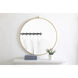 Eternity 32 X 32 inch Brass Wall Mirror