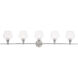 Gene 5 Light 47 inch Chrome Wall sconce Wall Light