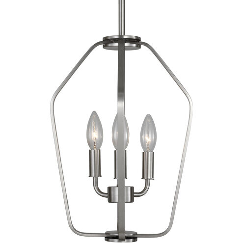 Kennan 3 Light 11 inch Brushed Nickel Chandelier Ceiling Light