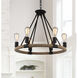 Ganges 6 Light 25 inch Black Up Chandelier Ceiling Light