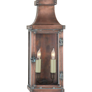 E. F. Chapman Bedford 2 Light 17 inch Natural Copper Outdoor Wall Lantern