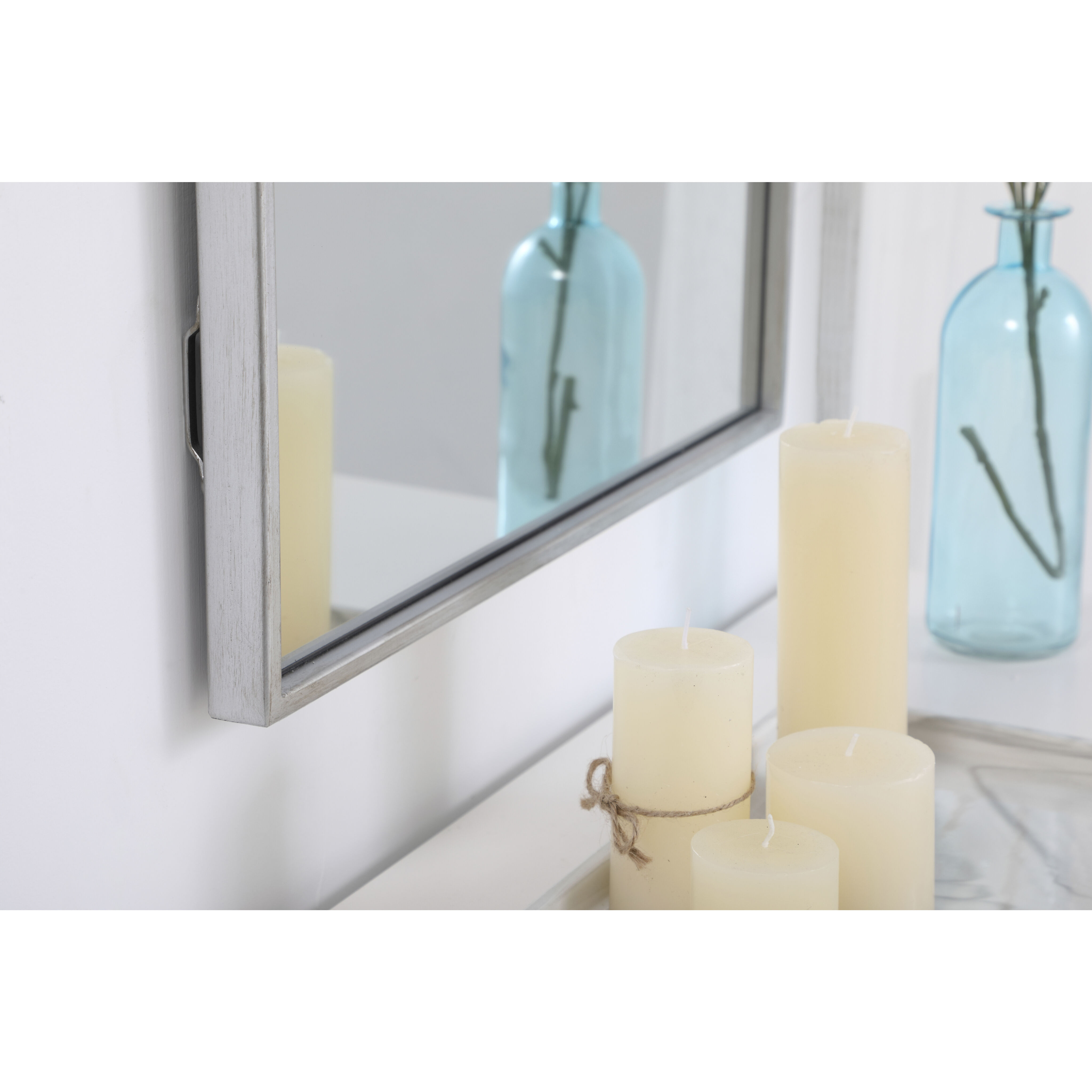 Monet 36 X 18 inch Silver Wall Mirror