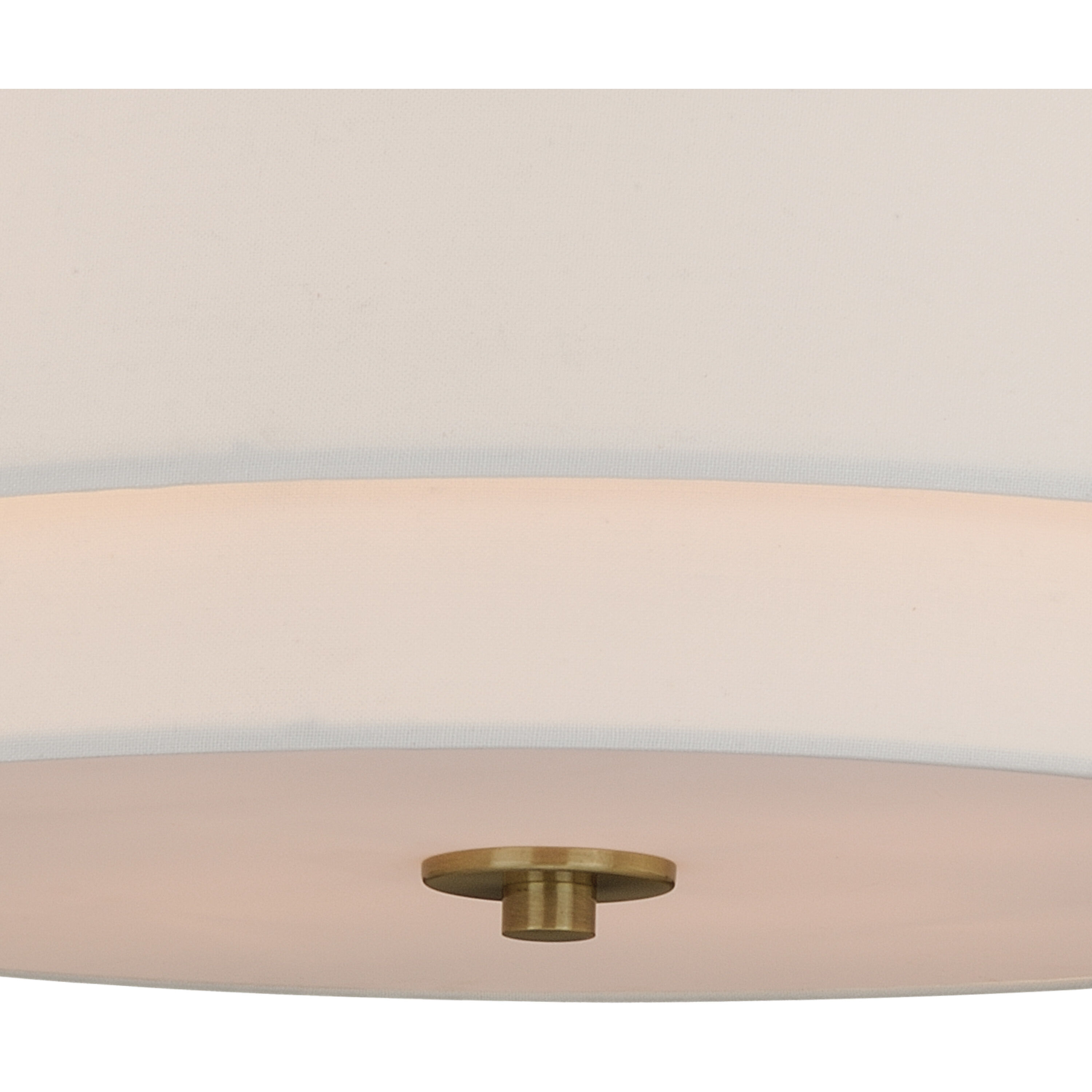 Burnaby LED 20.5 inch Matte Brass Semi-Flush Mount Ceiling Light