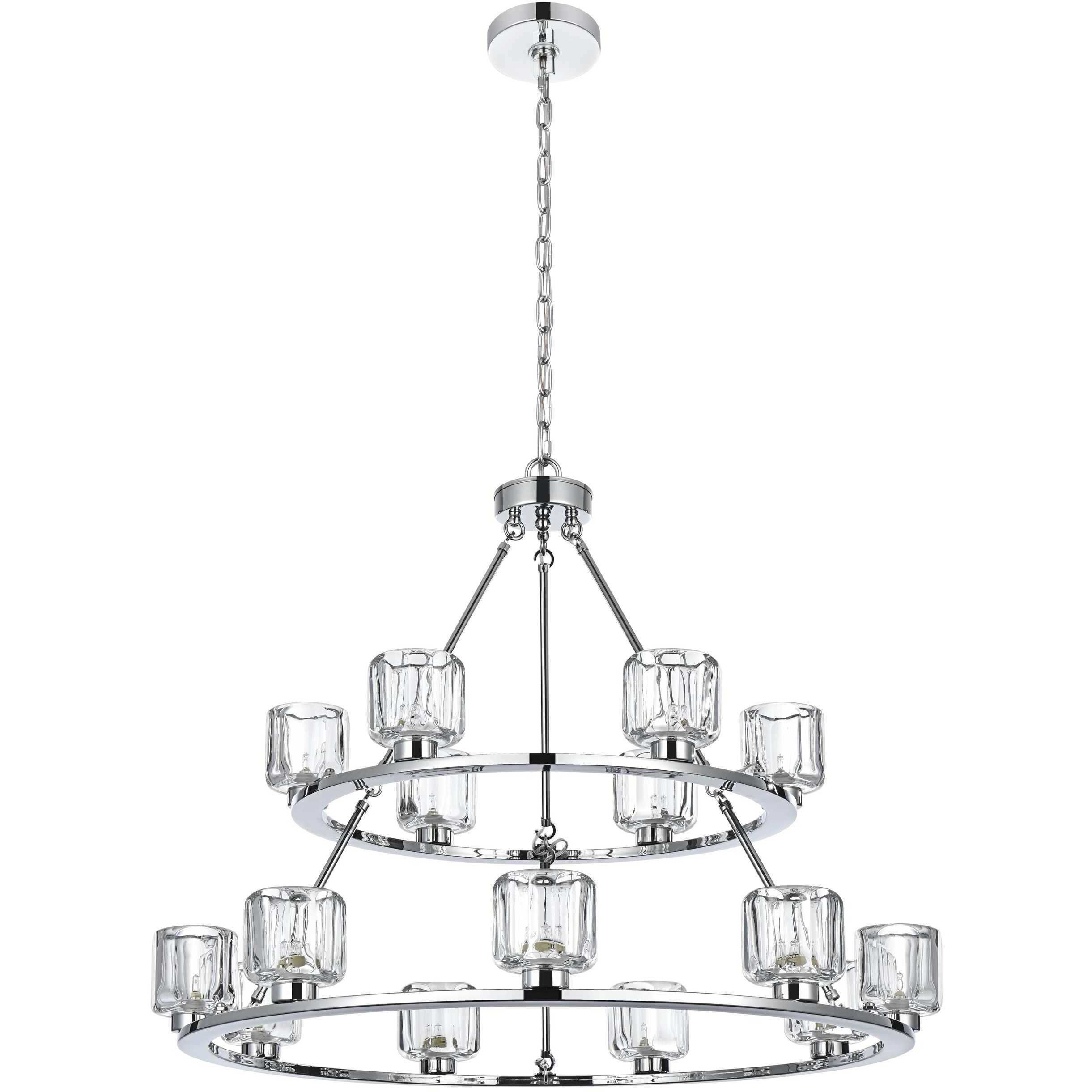 Cadence 15 Light 36 inch Chrome Chandelier Ceiling Light
